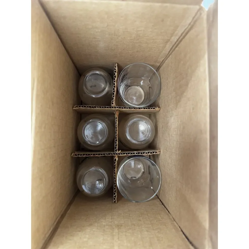 Northwestern Bottle Co Classic Car Carafe and 6 Juice Glass Set Vintage in Box
